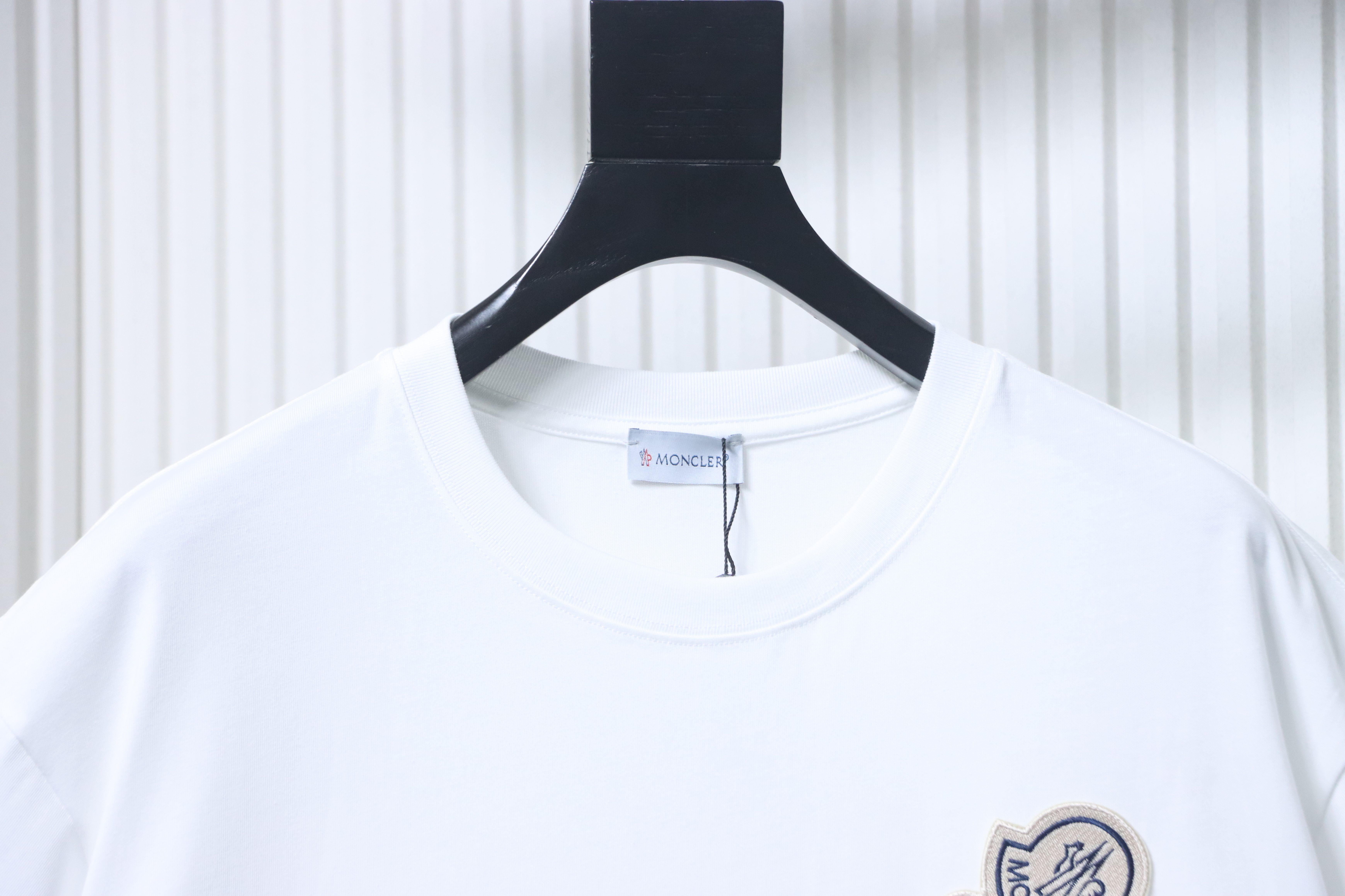    Moncler Double Logo Embroidered T-Shirt White
