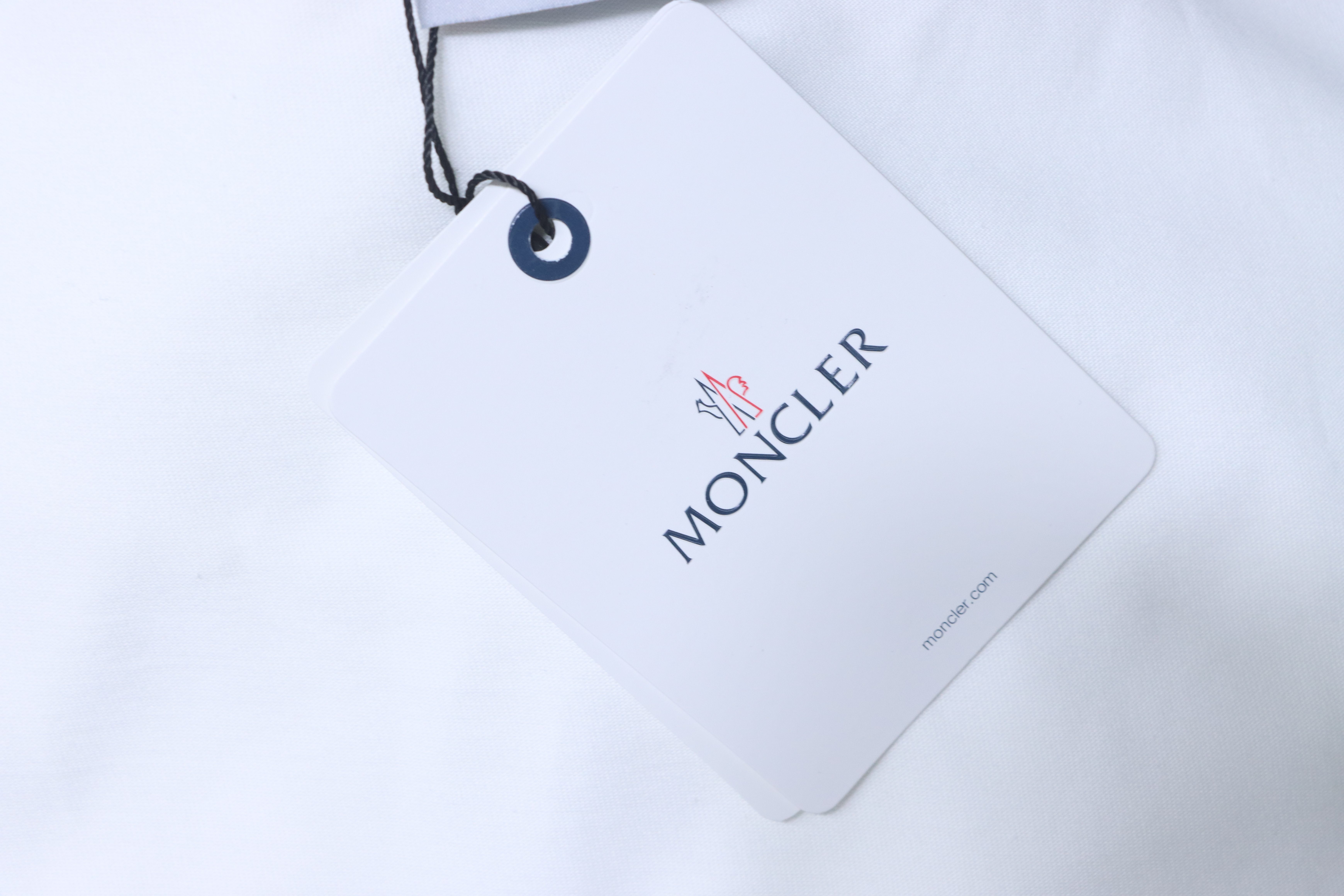    Moncler Double Logo Embroidered T-Shirt White