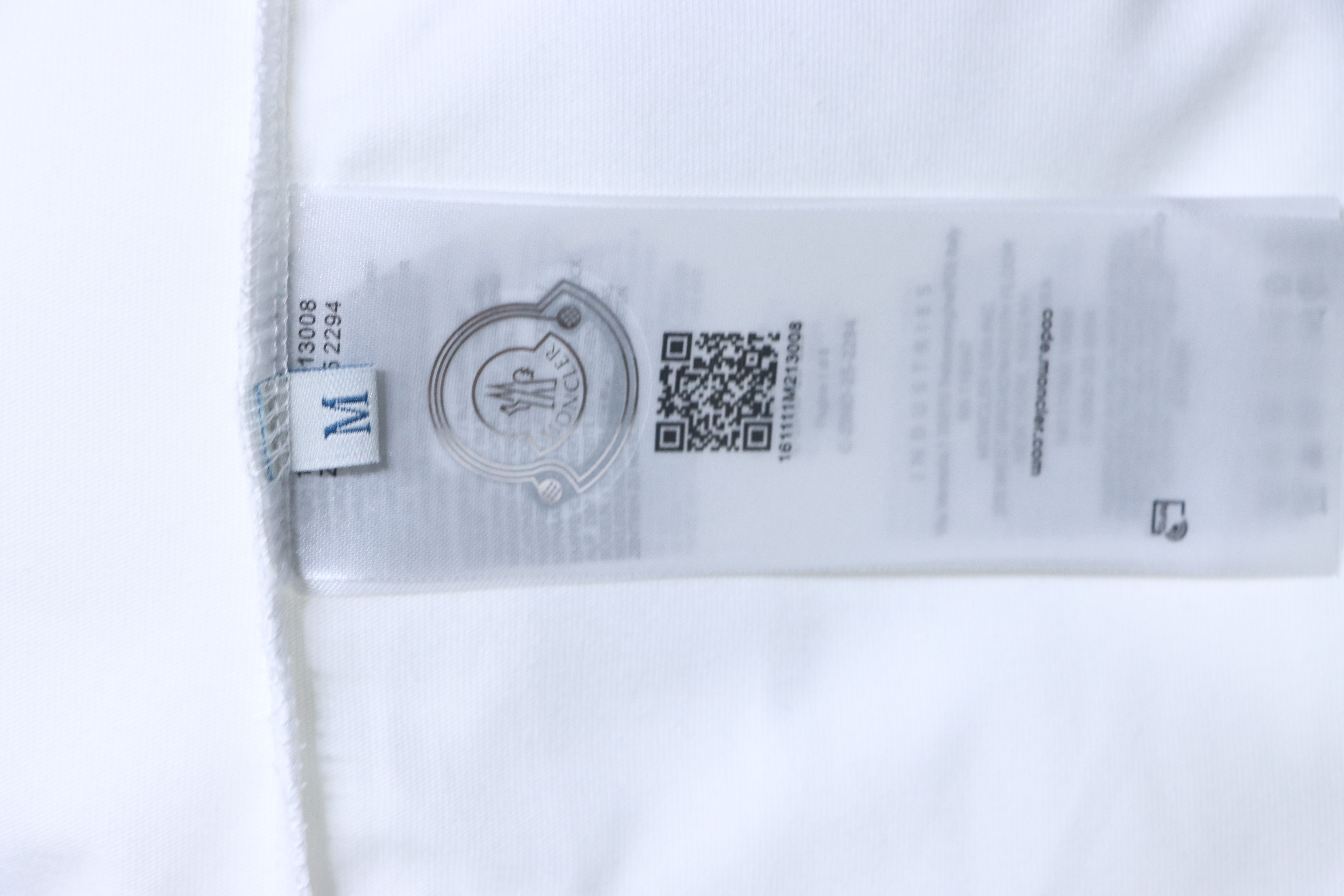    Moncler Double Logo Embroidered T-Shirt White