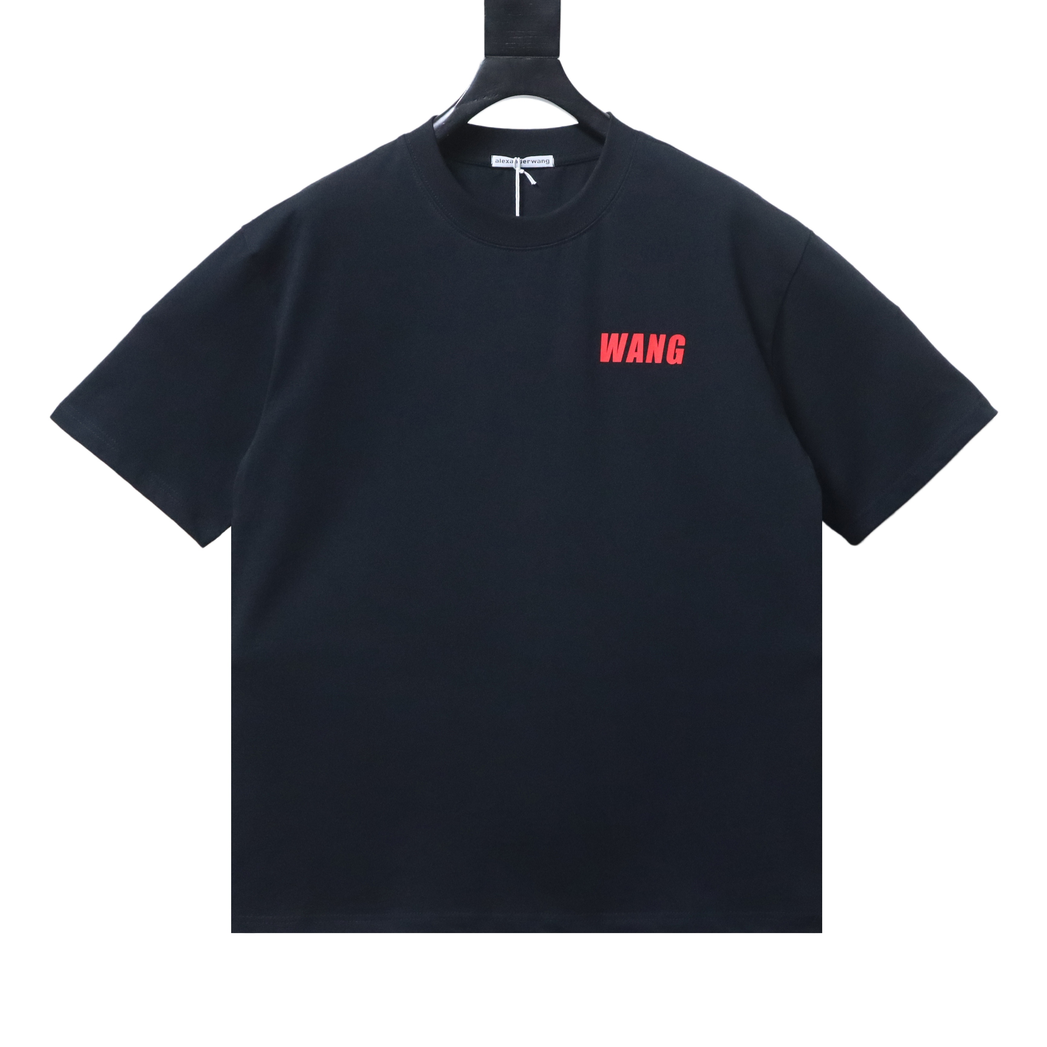   Alexander Wang 26ss red letter t-shirt Black