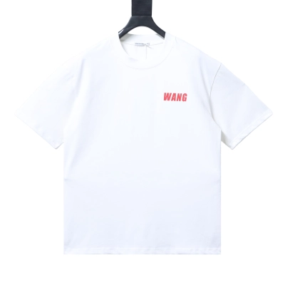    Alexander Wang 26ss Red Letter T-Shirt White 01
