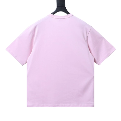    Alexander Wang 26ss rhinestone letter t-shirt Pink 02