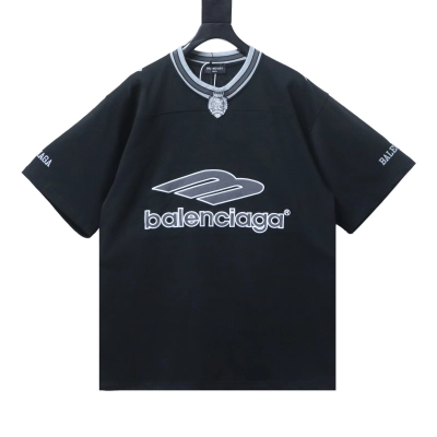    Balenciaga 26ss 3m embroidered manchester united badge t-shirt Black 01