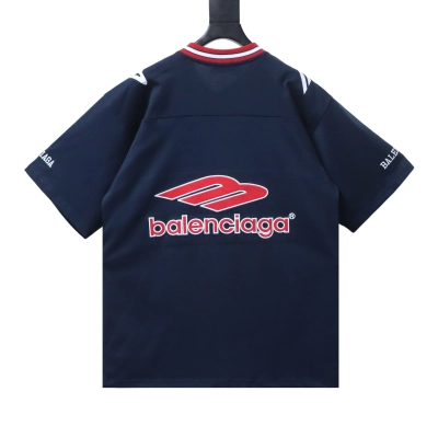    Balenciaga 26ss 3m embroidered manchester united badge t-shirt Blue 02