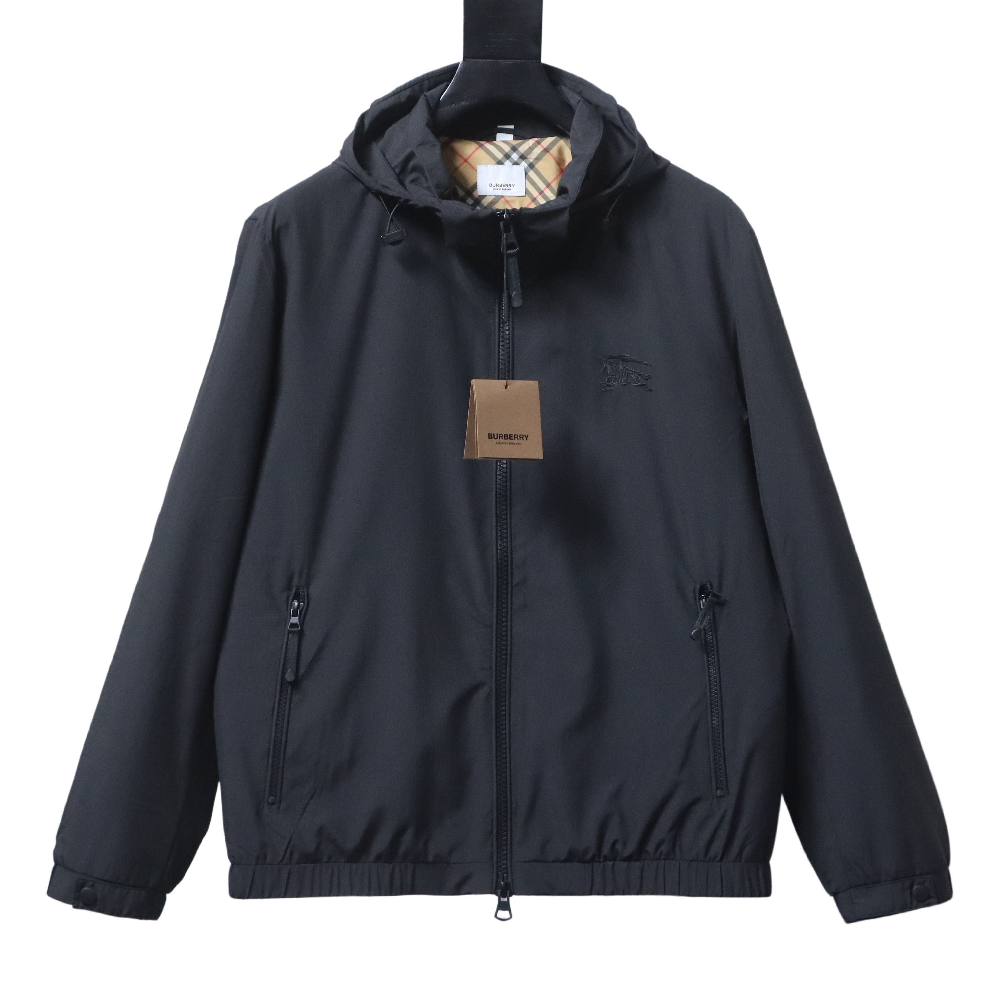    Burberry 26SS Embroidered Equestrian Hooded Jacket