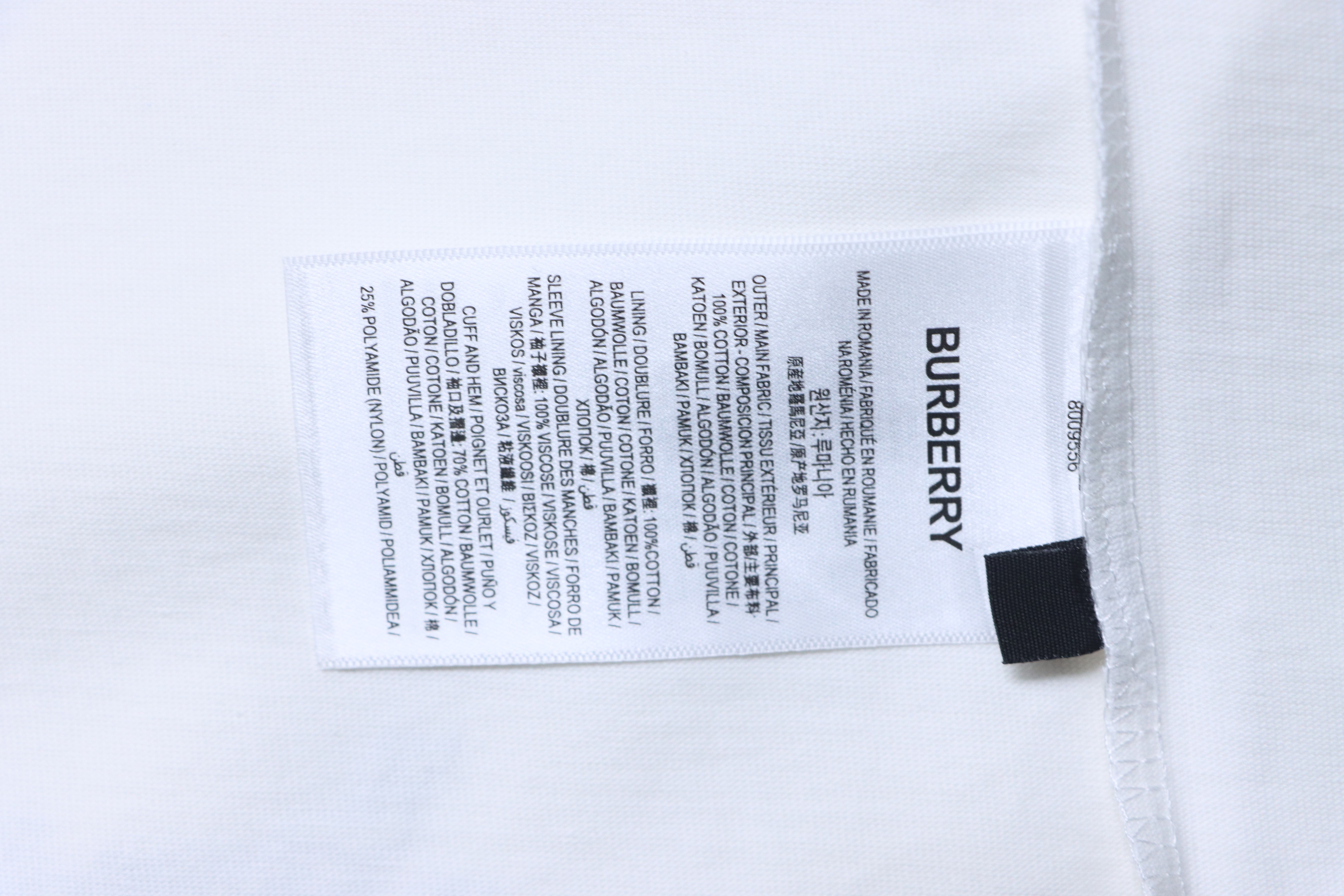    Burberry  Knight Stamp Cotton T-shirt in Chalk white