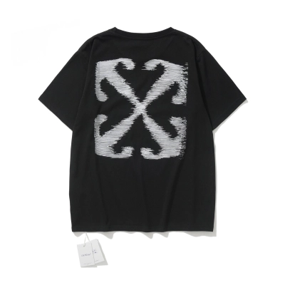 Top Quality     OFF WHITE T-Shirt 6136 Black 01