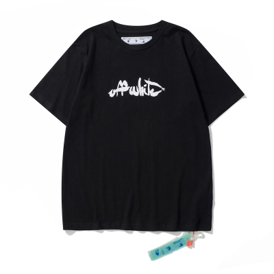 Top Quality     OFF WHITE T-Shirt 6120 Black 01