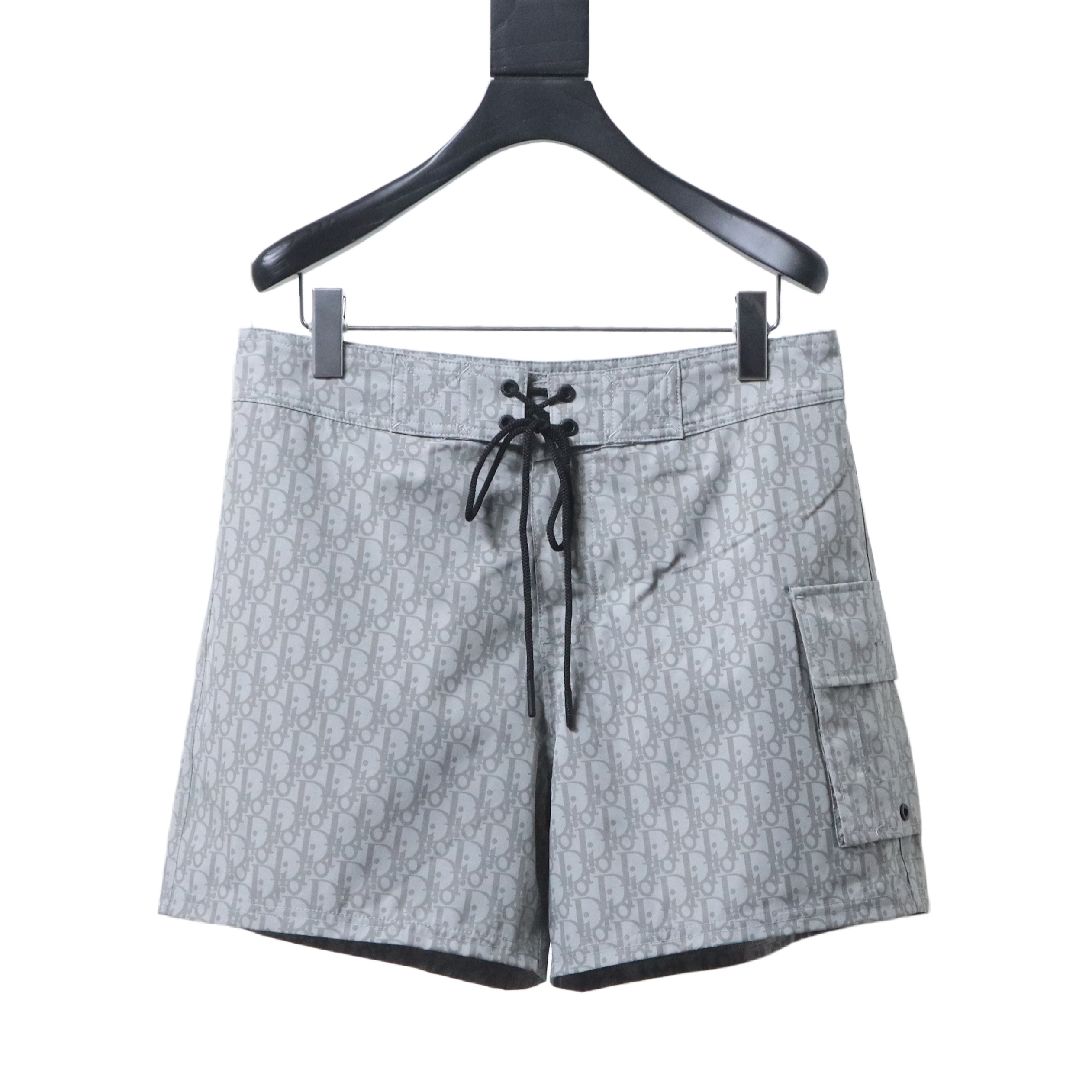    Dior CD Obi Drawstring Shorts grey