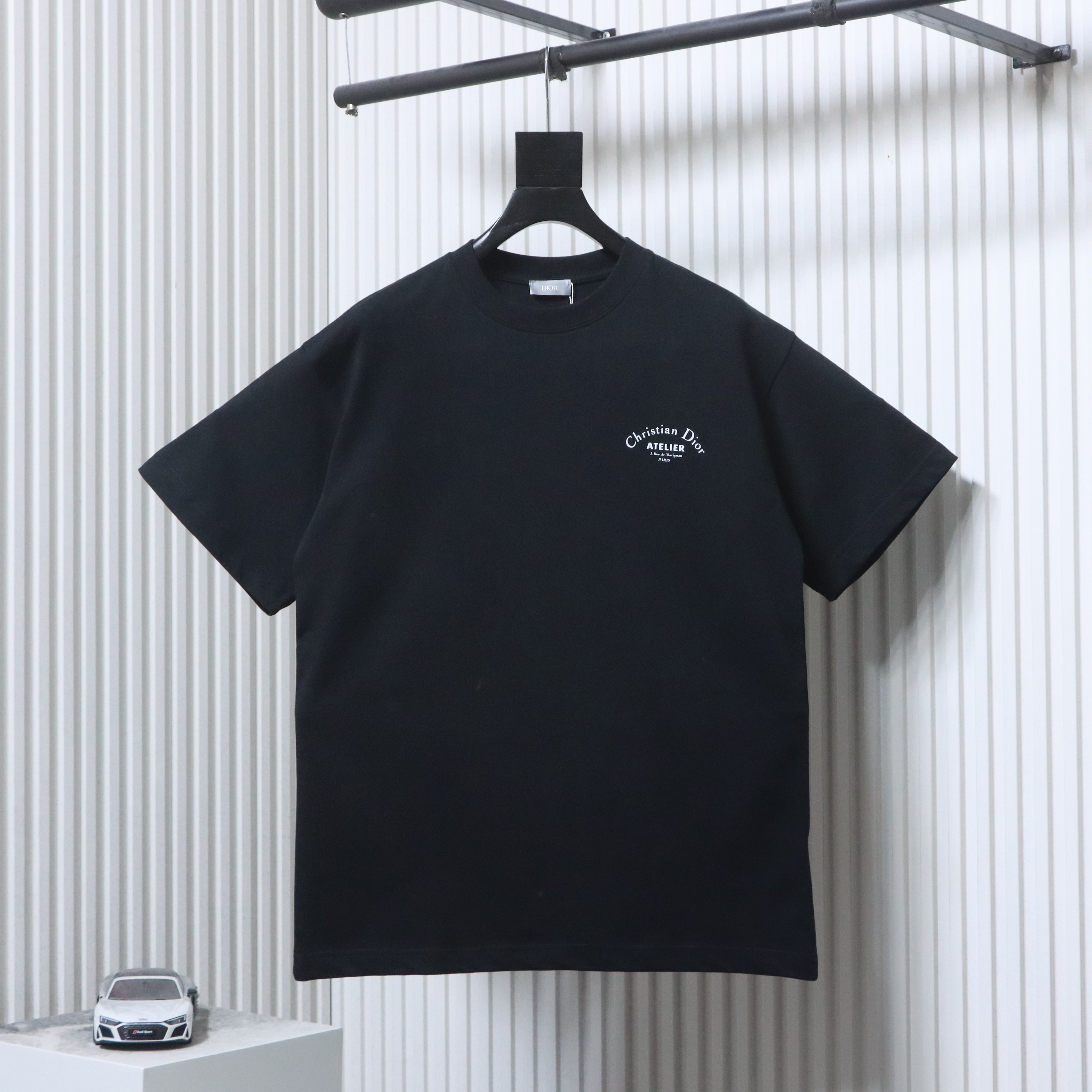    Dior Curved Letter Logo Print T-Shirt black