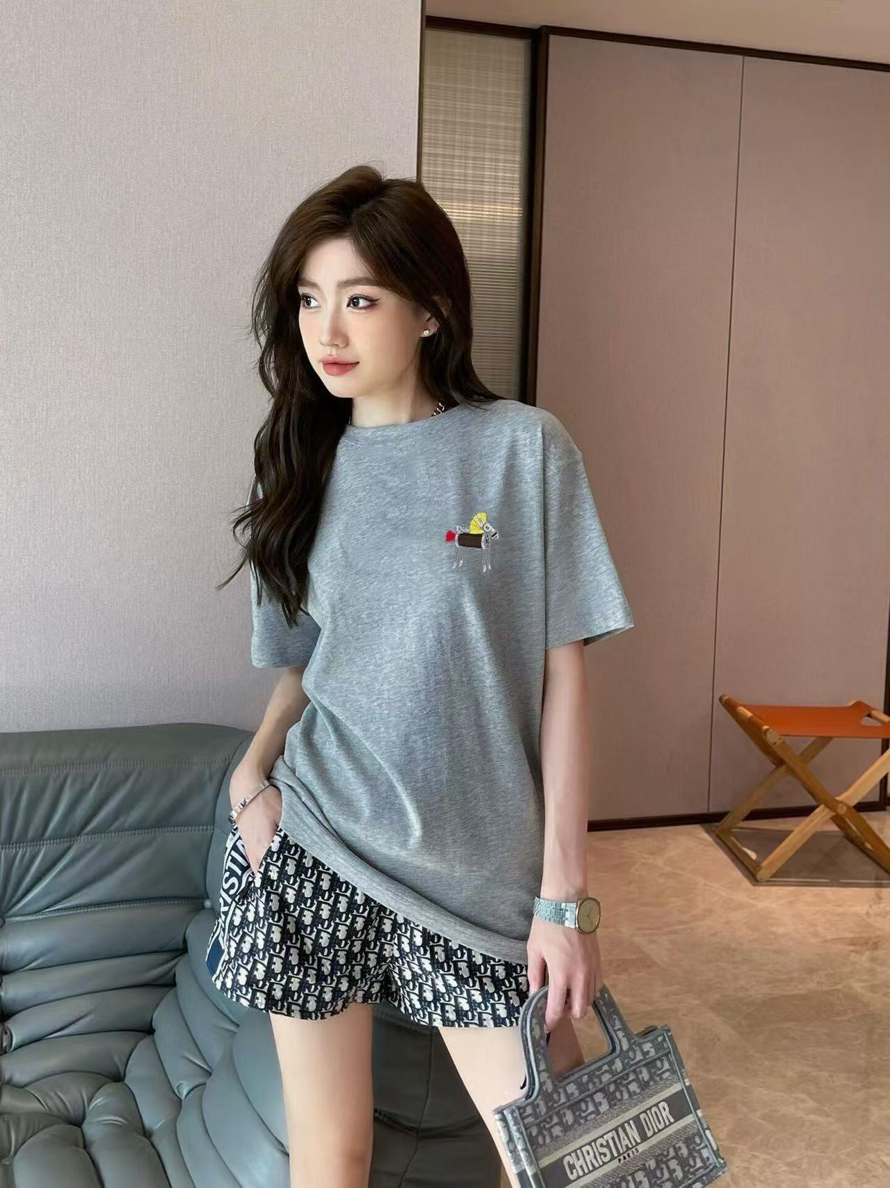    Dior Horse Year Embroidered Pony T-Shirt