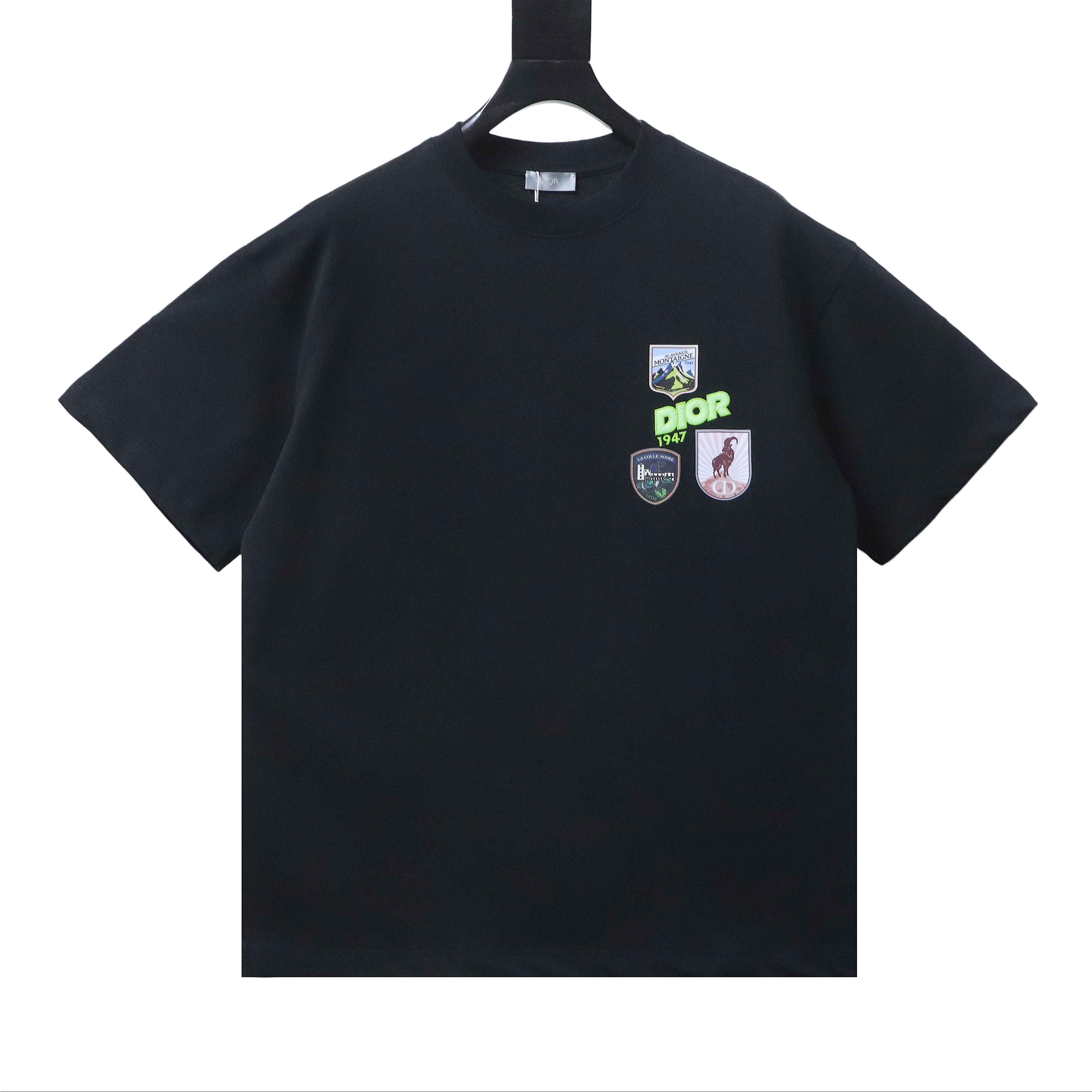   Dior Patch Embroidered T-Shirt black