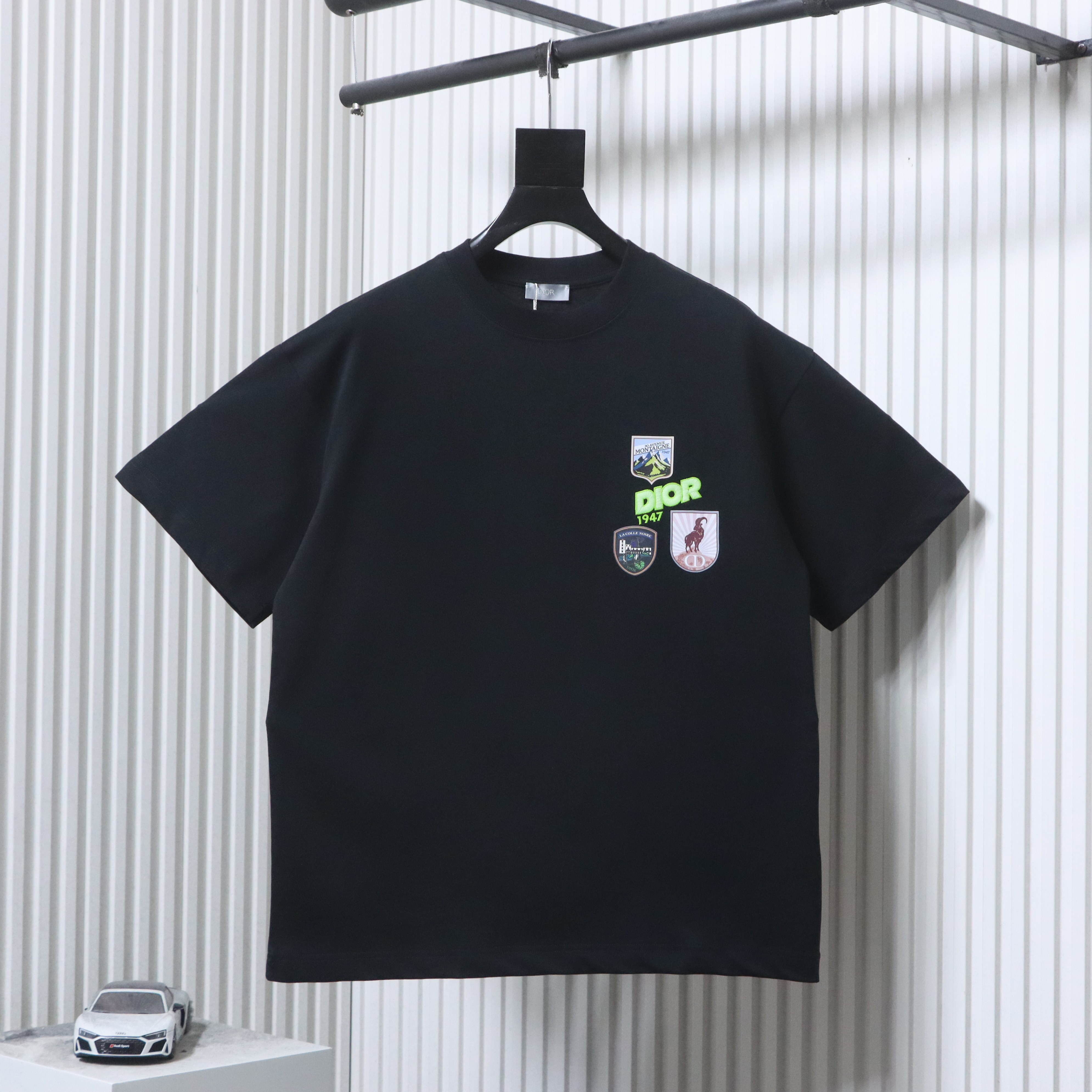    Dior Patch Embroidered T-Shirt black