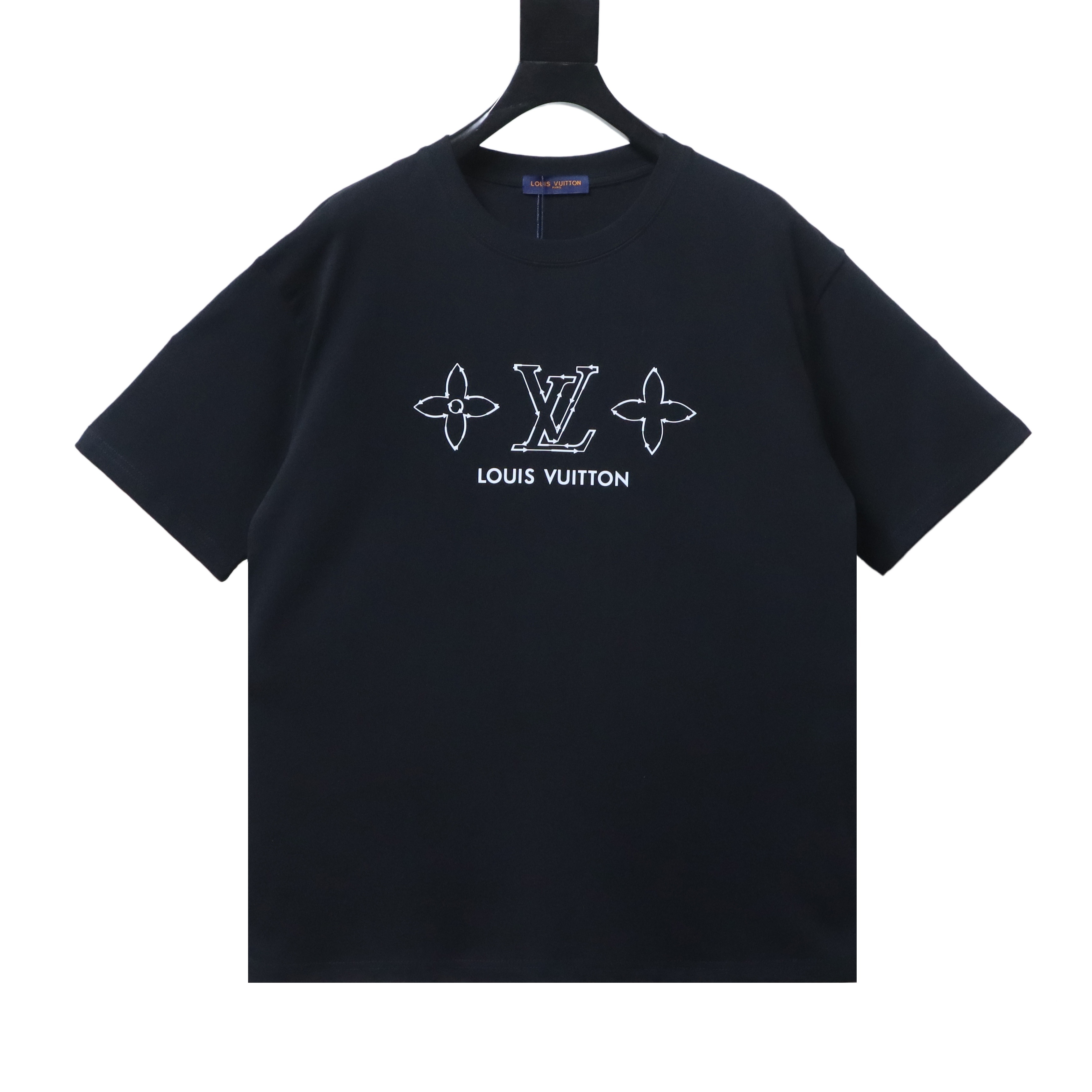    Louis vuitton 26ss dotted three-flower t-shirt Black