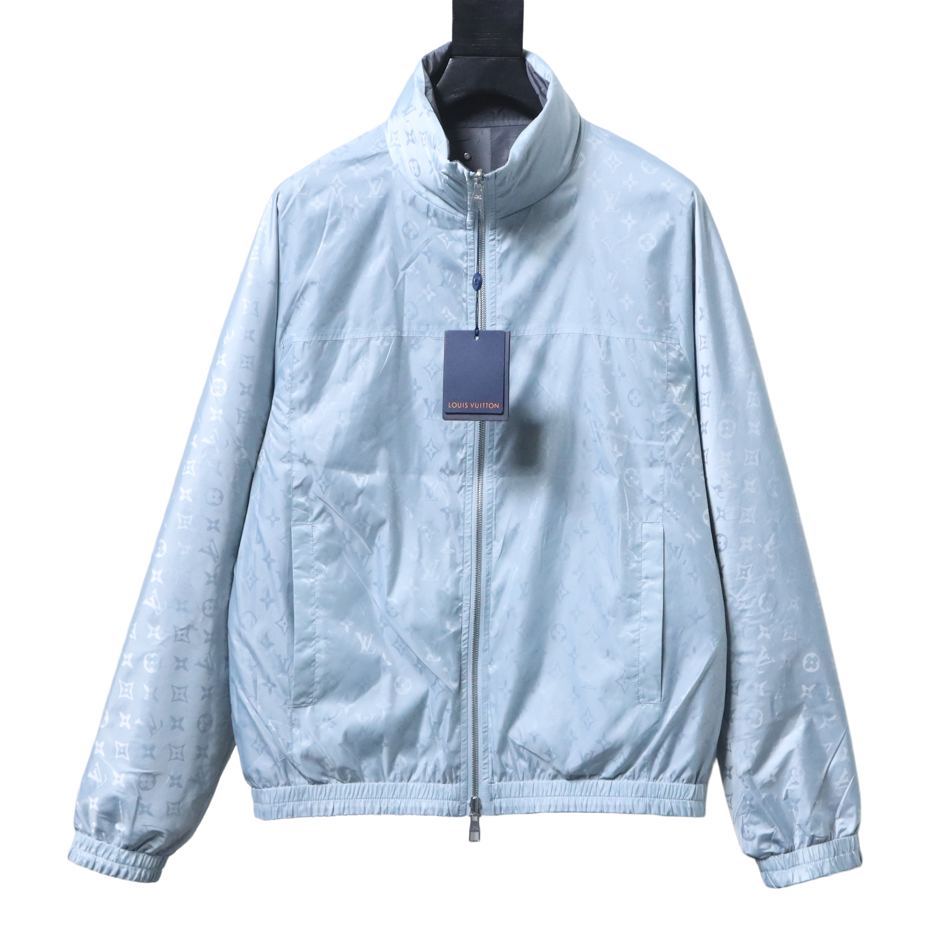    Louis vuitton 26ss monogram reversible hooded jacket Blue