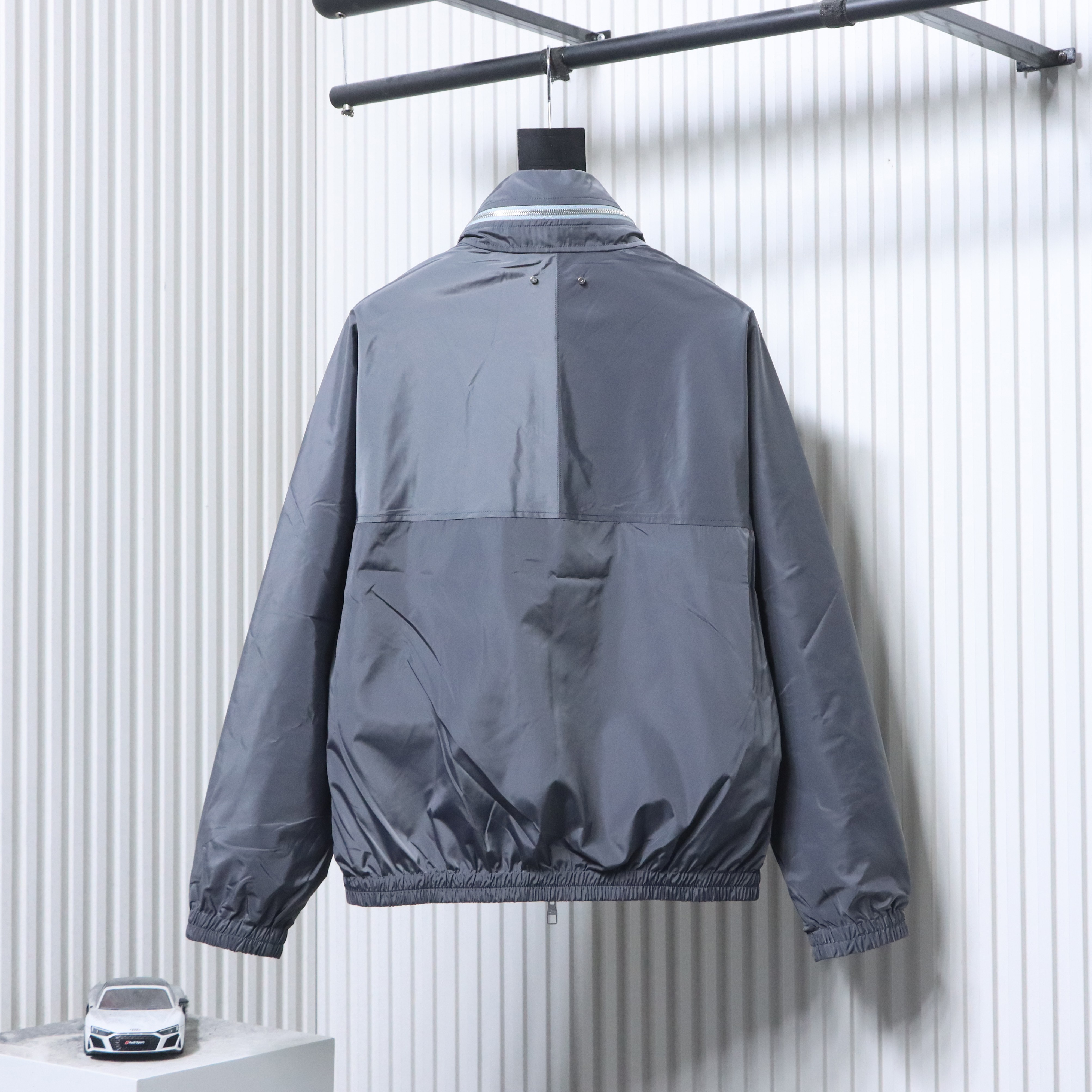    Louis vuitton 26ss monogram reversible hooded jacket Blue