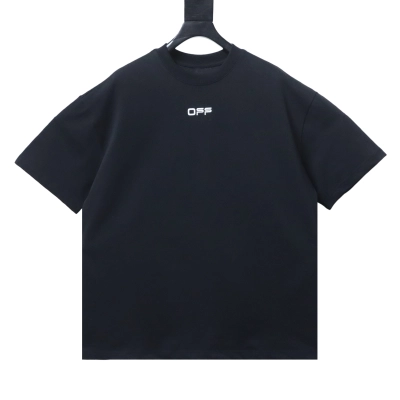    Off-White Airport Tape Arrow Print T-Shirt Black 01