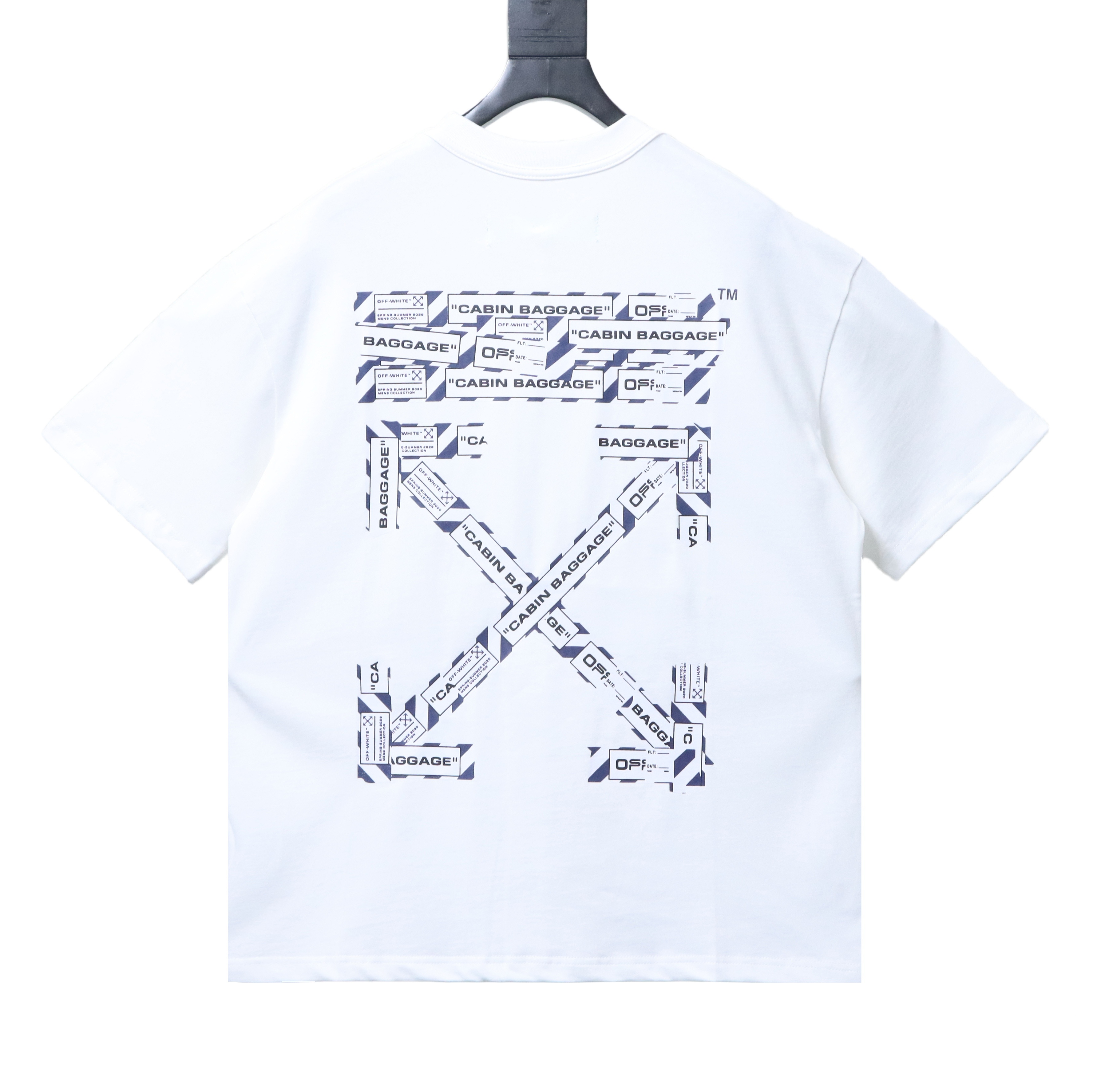    Off-White Airport Tape Arrow Print Short Sleeve T-Shirt White 