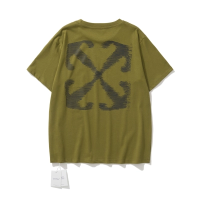 Top Quality     OFF WHITE T-Shirt 6136 Green 01