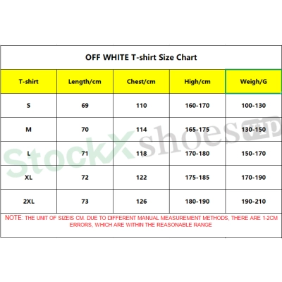Top Quality     OFF WHITE T-Shirt 637 02