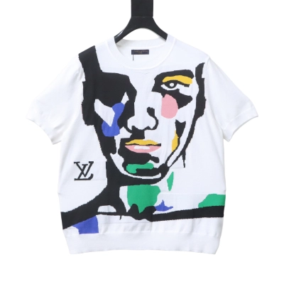 Top Quality    Louis Vuitton Jacquard T-Shirt 01