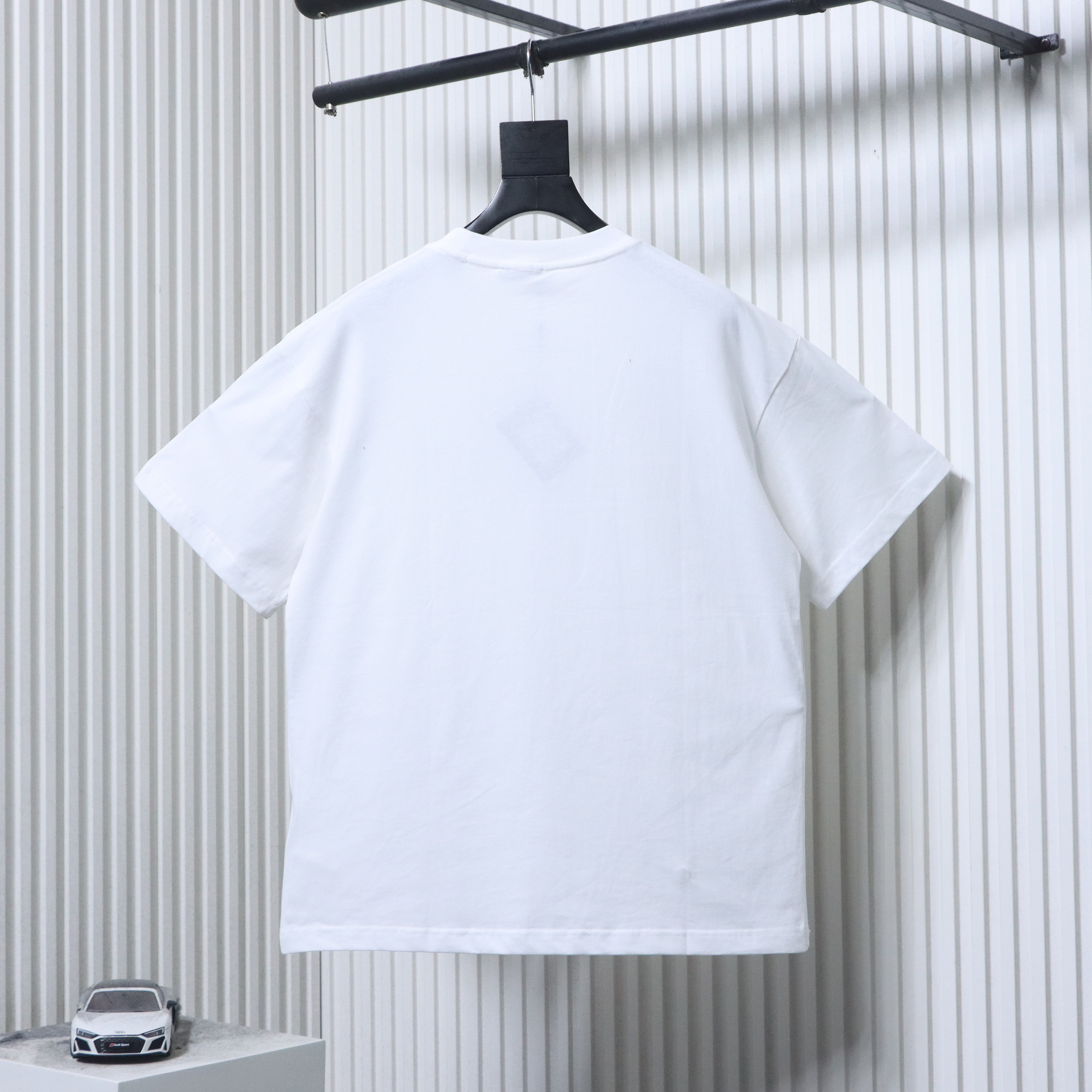    Prada  Embroidered Letter T-Shirt White