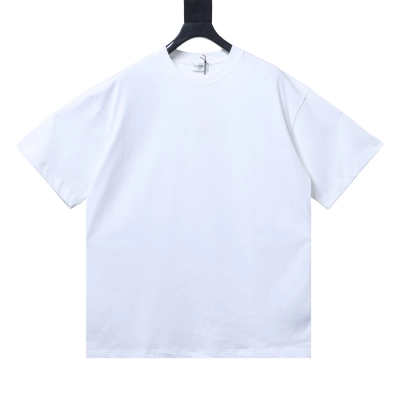 Saint Laurent Reverse Logo-Print Cotton-Jersey T-Shirt White 01