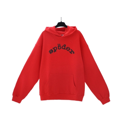 Top Quality Sp5der VVS Hoodie Red 01