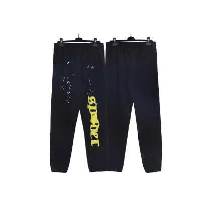Top Quality Sp5der Jeffery Sweatpant Black 01