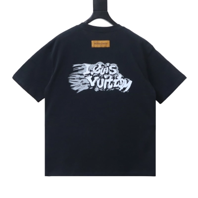    Louis Vuitton 26SS Bone Logo T-Shirt Black 02
