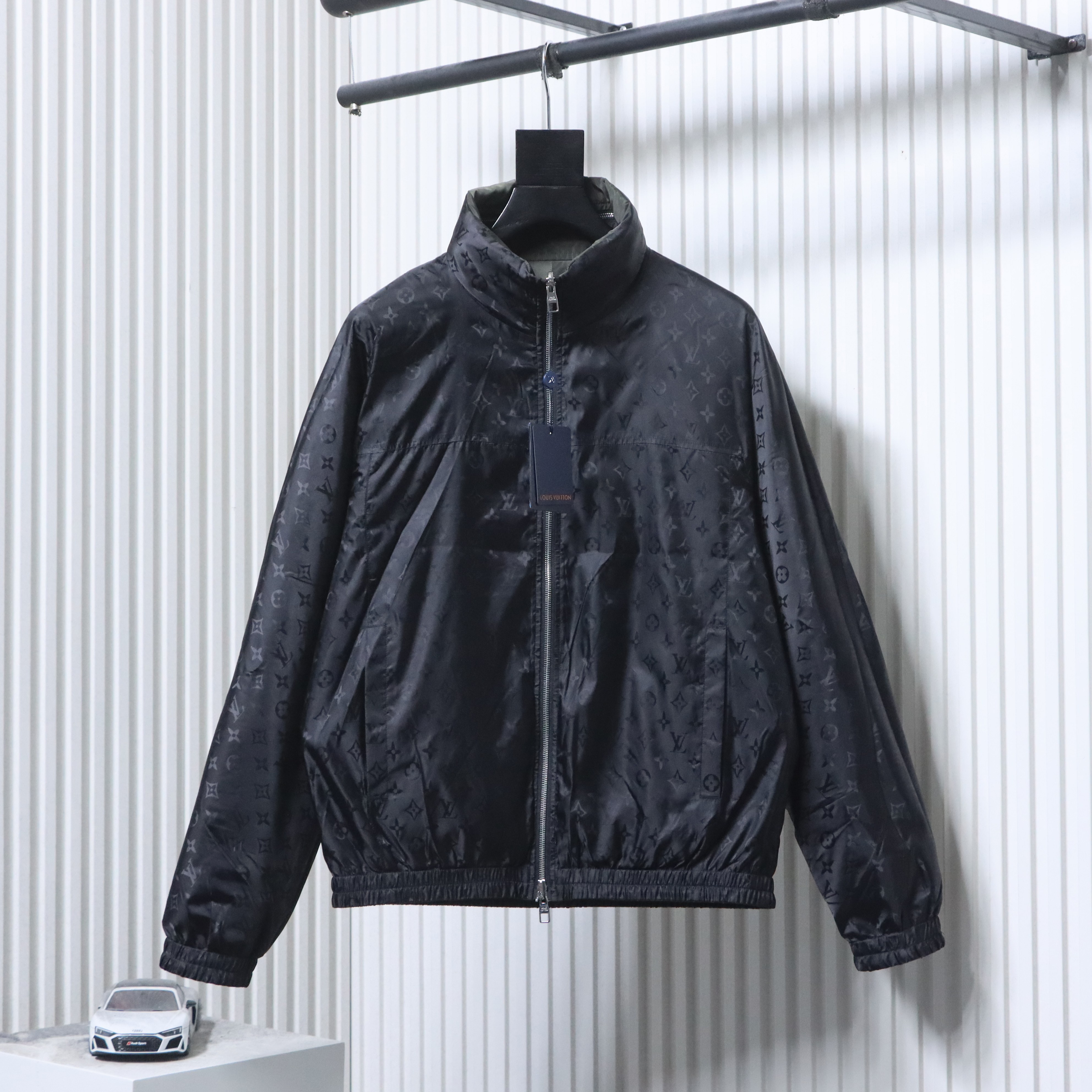    Louis Vuitton 26SS Monogram Reversible Hooded Jacket Green/Black