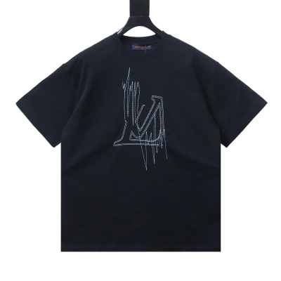    Louis Vuitton Dashed Embroidered T-Shirt 01