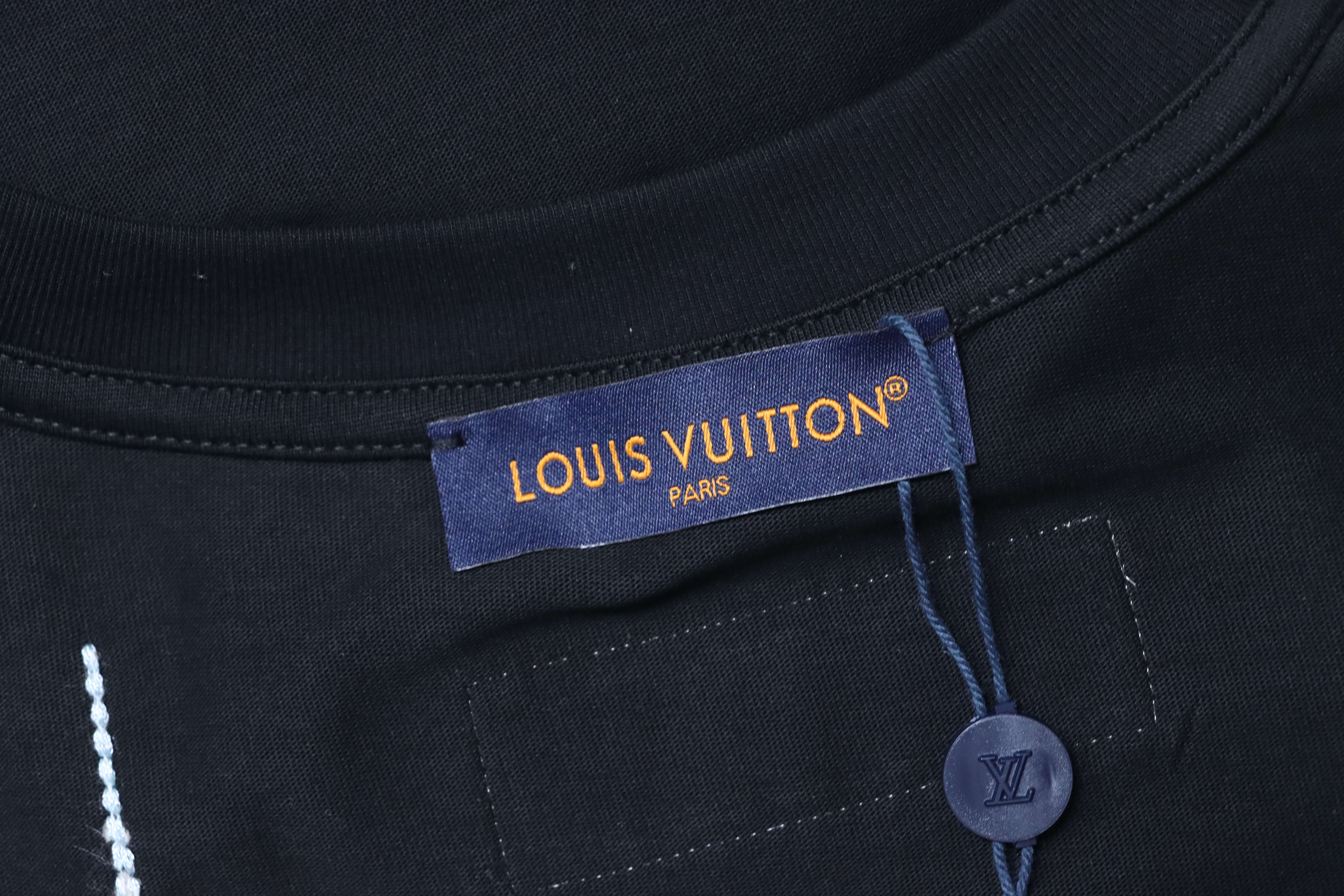    Louis Vuitton Dashed Embroidered T-Shirt
