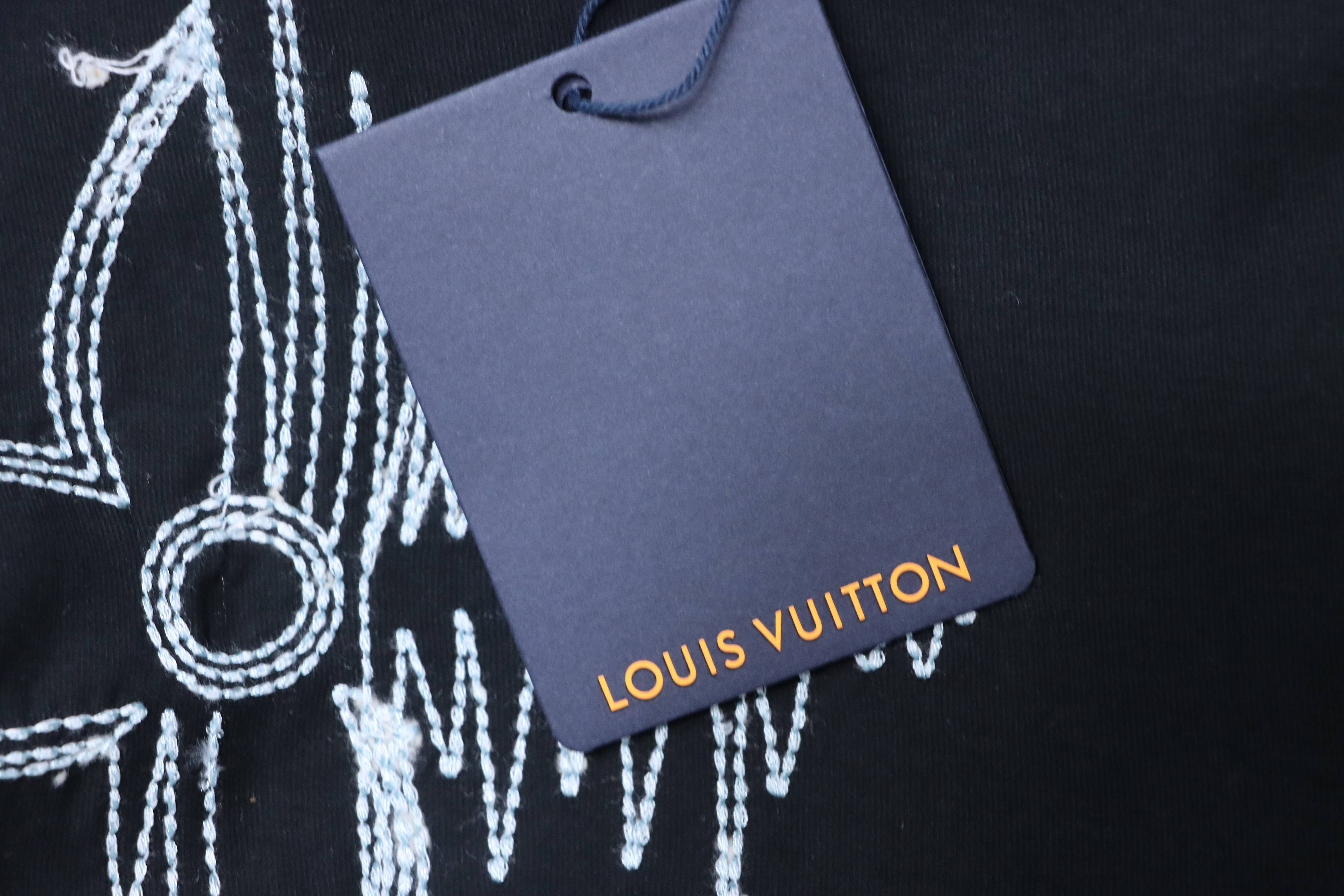    Louis Vuitton Dashed Embroidered T-Shirt