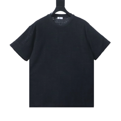    Burberry 26SS Towel Equestrian Knight Jacquard T-Shirt Black 01
