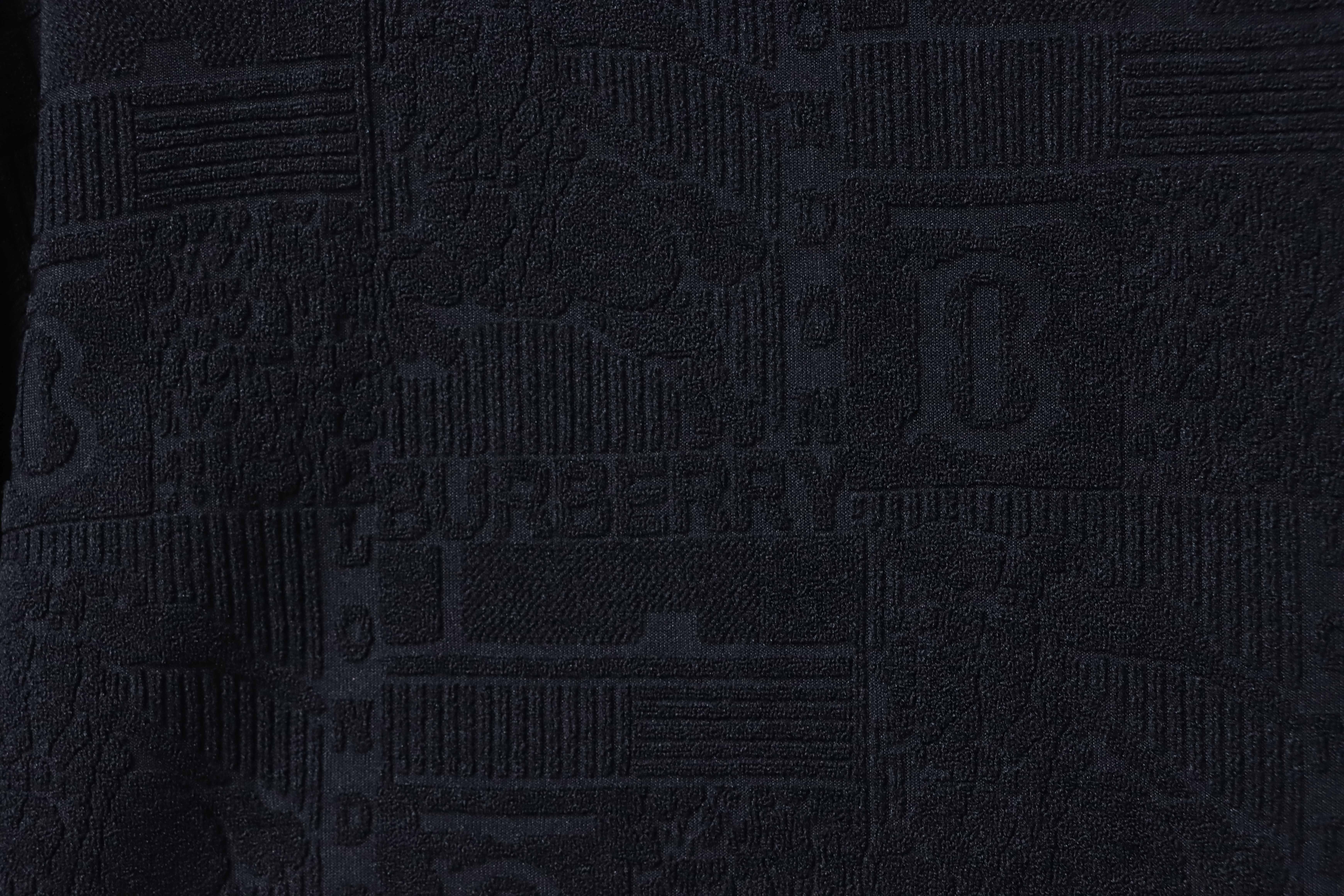    Burberry 26SS Towel Equestrian Knight Jacquard T-Shirt Black
