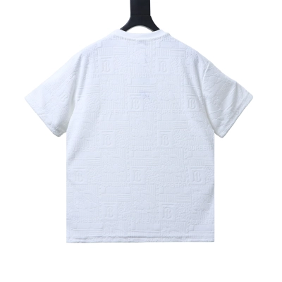    Burberry 26SS Towel Equestrian Knight Jacquard T-Shirt White 02