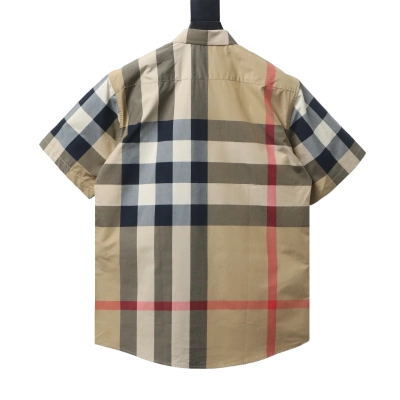   Burberry Classic Check Plaid Button-Down Shirt White 02