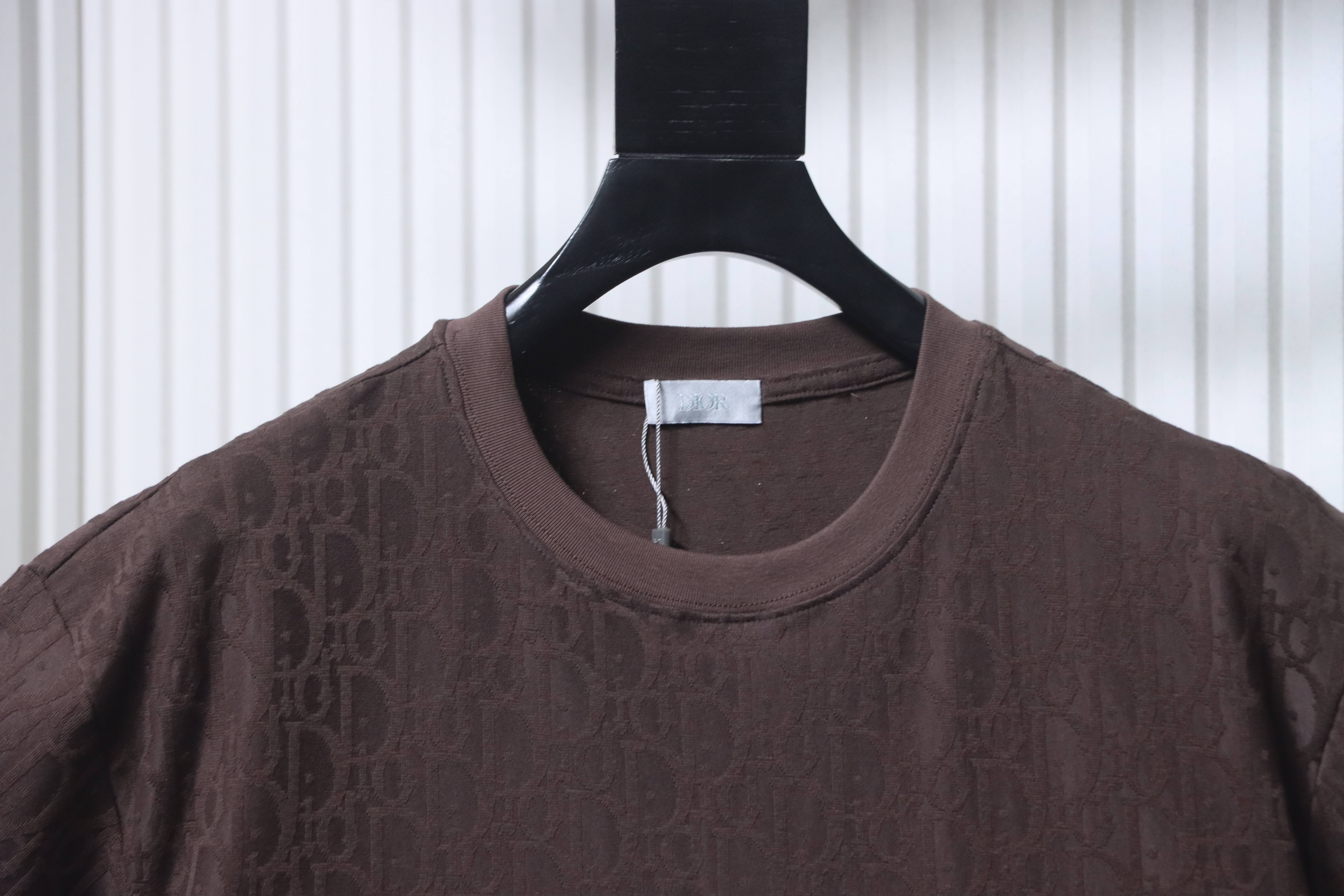    Dior 26SS Monogram Jacquard T-Shirt Black