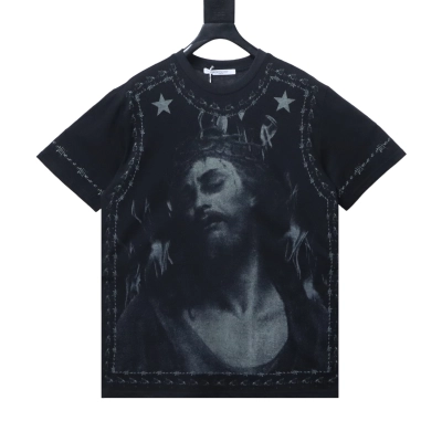 Top Quality    Givenchy GVC 26SS Jesus Print T-Shirt 01