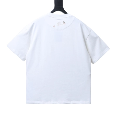 Top Quality    Louis Vuitton 26SS Sailboat Logo Embroidered T-Shirt White 02
