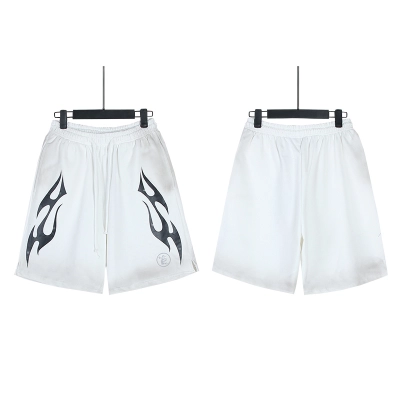 Top Quality Hellstar Shorts 777 White 01
