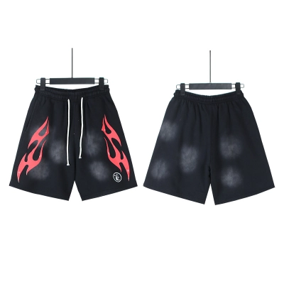 Top Quality Hellstar Shorts 777 Black 01