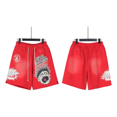 Top Quality     Hellstar Shorts 778 Red 01