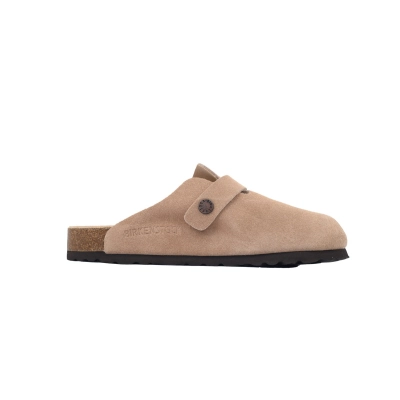    Pkgod Birkenstock Boston Suede Narrow Flip-flops (Taupe) 02