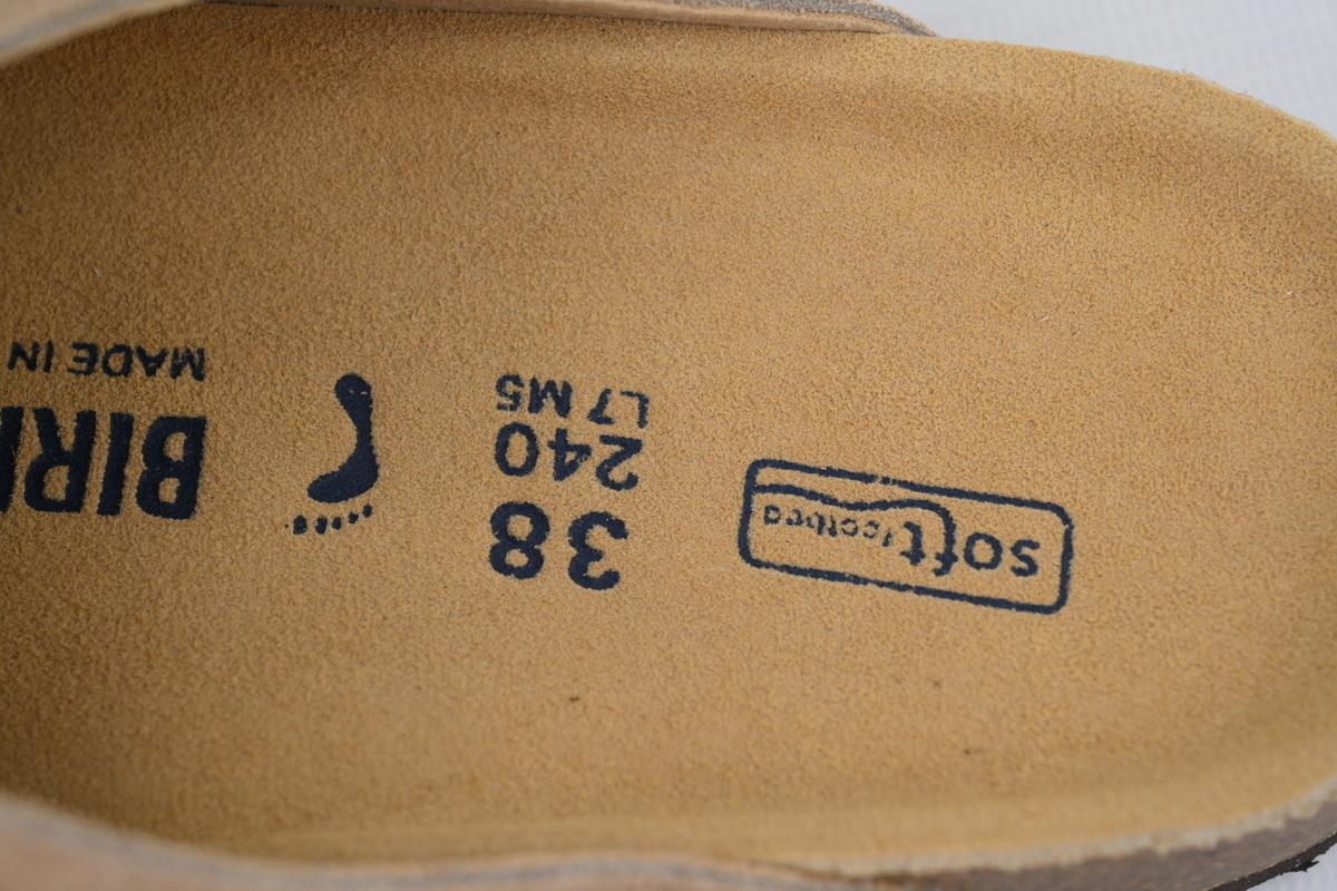     Birkenstock Boston Suede Narrow Flip-flops (Taupe)