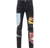 Top Quality     AMIRI Playboy Magazine Skinny Jean Aged Black