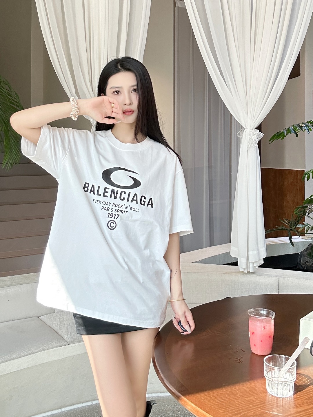 Balenciaga Logo Print T-Shirt
