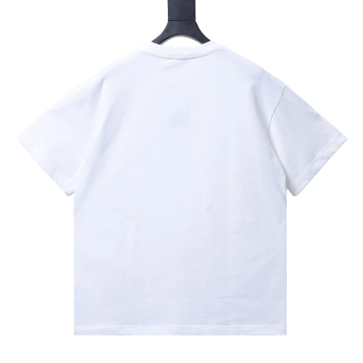    Burberry 24SS Blue Small Logo Equestrian Knight Embroidery Crewneck T-Shirt 02 02