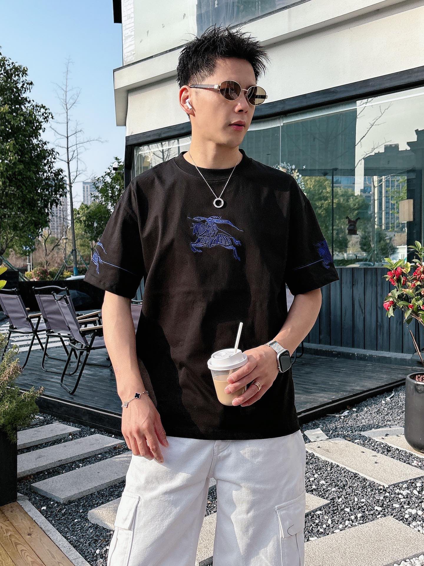 Burberry Embroidery T-Shirt